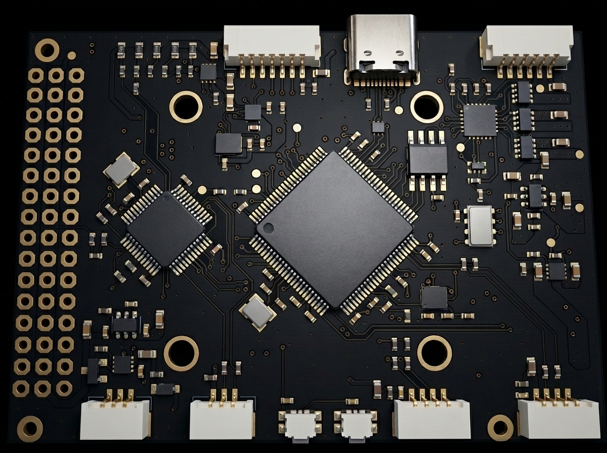 ARIADNE LITE flight controller board, top view